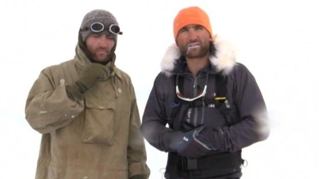 Twins Ross and Hugo Turner abandon polar trek - BBC News