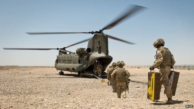 British troops at last forward base in Afghanistan