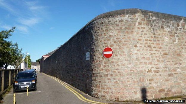 Wall of Inverness Prison