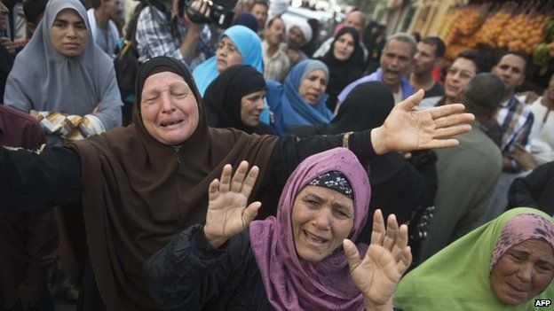 Relatives react to death sentences for Muslim Brotherhood leaders - 28 April