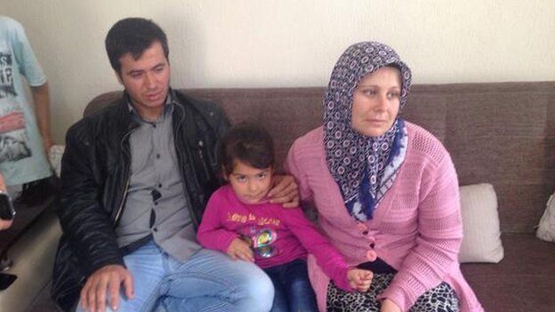 Tac Feratay with his family