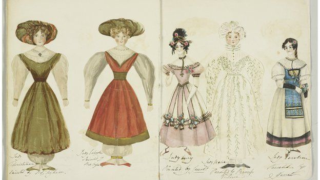 Princess Victoria's paper dolls, about 1830; Royal Archives / © Her Majesty Queen Elizabeth II 2014