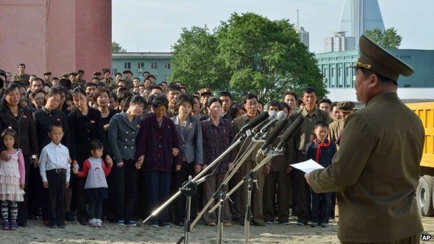 North Korean official apologizes in front of families of victims