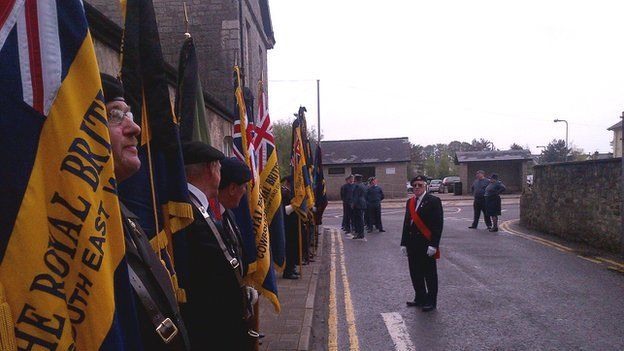 Flag lowering service