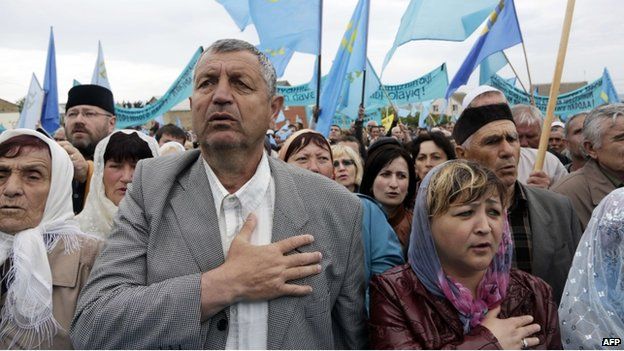 Crimean Tatar rally in Simferopol (18 May 2014)