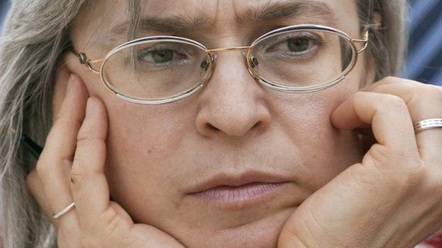File picture taken 17 March 2005 of Russian human rights advocate, journalist and author Anna Politkovskaya