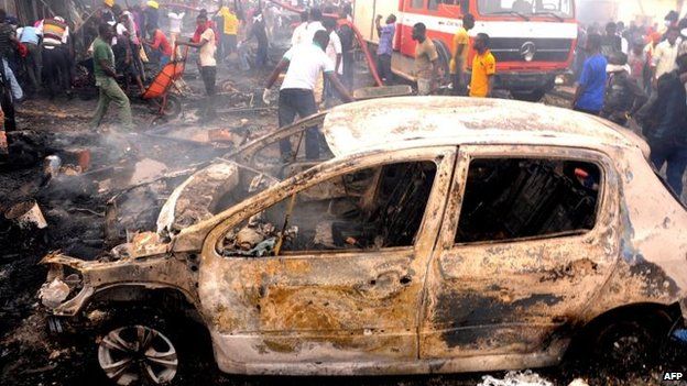 Bomb blast in Jos, Nigeria, 20 May