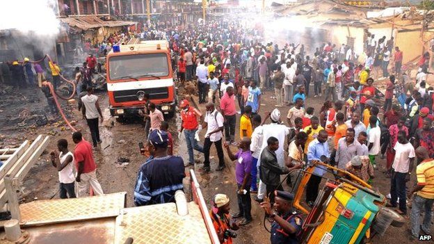 Bomb blast in Jos, Nigeria, 20 May
