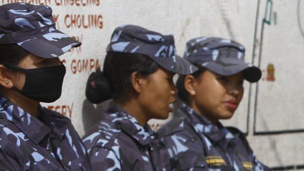 Nepalese policewomen (file)