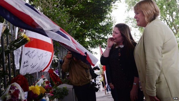 Lee Rigby's widow Rebecca Rigby and mother Lyn Rigby