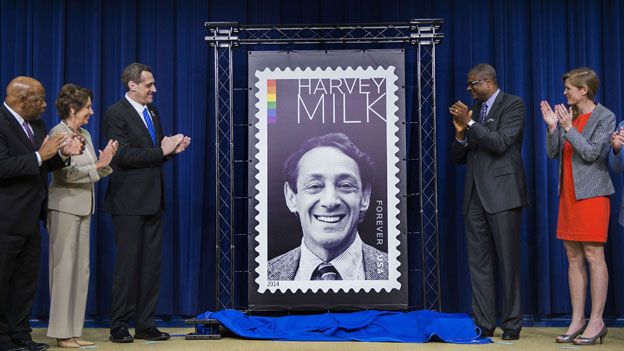 Harvey Milk stamp unveiled at White House