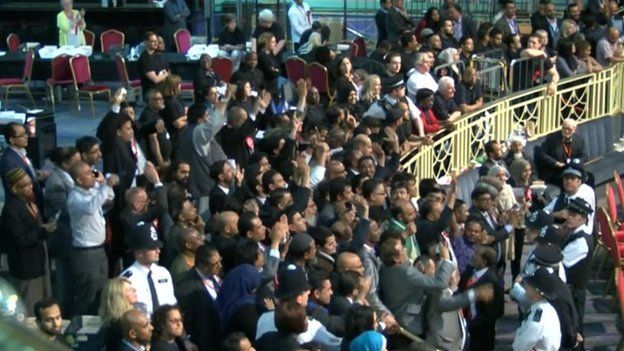 Crowds in Tower Hamlets