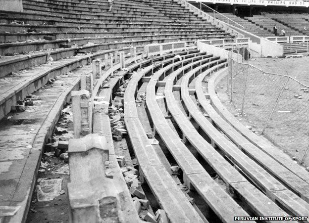 The stadium in 1964, after the tragedy