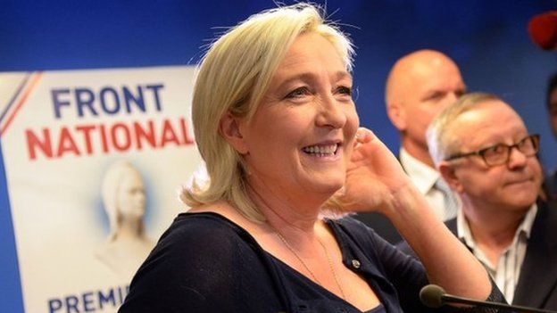 French far-right Front National (FN) party President Marine Le Pen