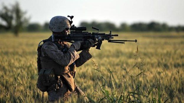 US soldier in Helmand