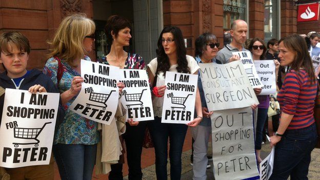 Shoppers outside a Tesco branch in Belfast city centre made reference to the comments made by Mr Robinson