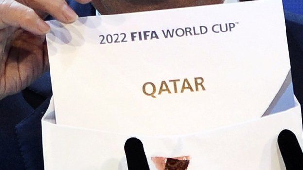 Fifa president Sepp Blatter announces that Qatar has won the right to stage the 2022 World Cup