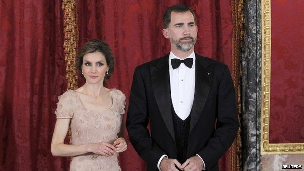 Princess Letizia and her husband Prince Felipe, 2013 image