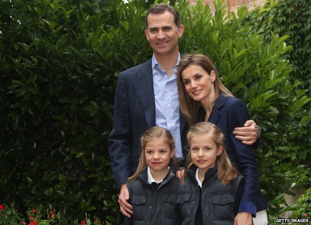 King Felipe VI and family 22 May 2014