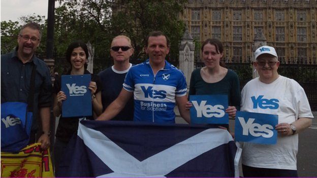 Yes Scotland members in London