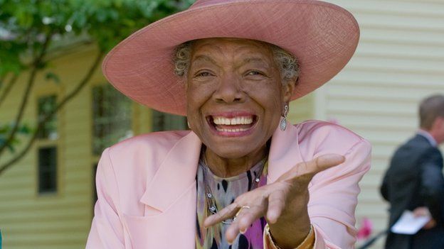 Maya Angelou pictured at a party to mark 82nd birthday, Winston-Salem, North Carolina, US - May 2010