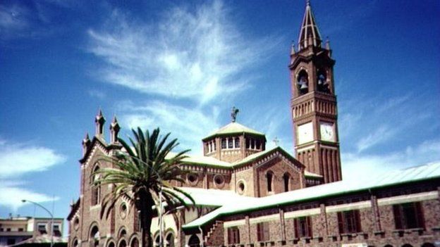 The Catholic cathedral in Asmara