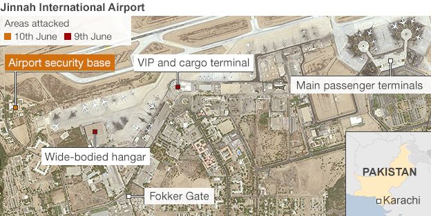 Karachi airport map