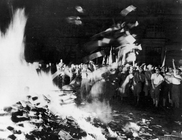 Book burning in Berlin 1933
