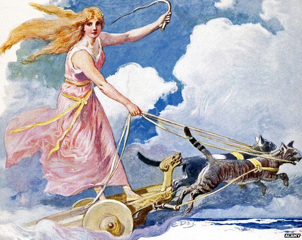 Freyja, Freya or Vanadis - Norse goddess of fertility, love and marriage, beauty and light and peace