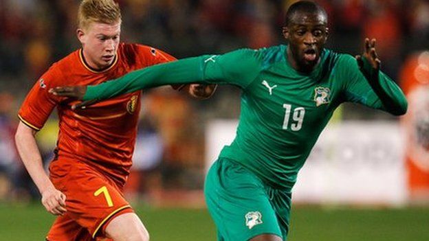 Yaya Toure in action for Ivory Coast