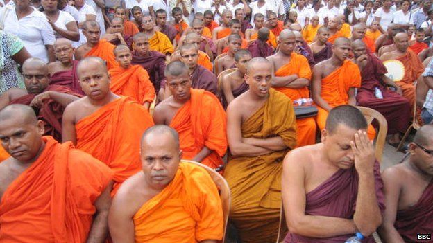 Buddhist rally in southern Sri Lanka, 15 June 2014