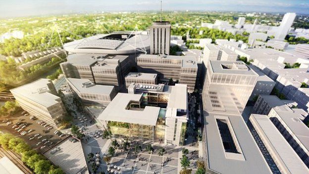 Artist's impression of the new BBC headquarters in Cardiff