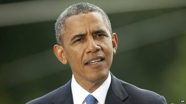 US President Barack Obama appeared in Washington DC on 13 June 2014