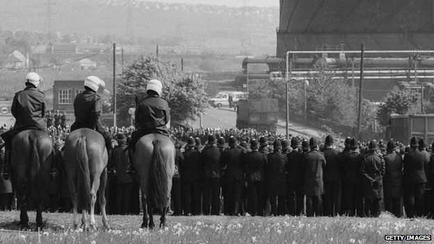 Police at Orgreave