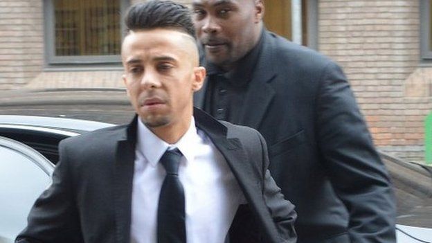 Dappy outside Chelmsford Crown Court