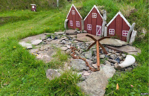Elf houses, Papey Island, East Iceland