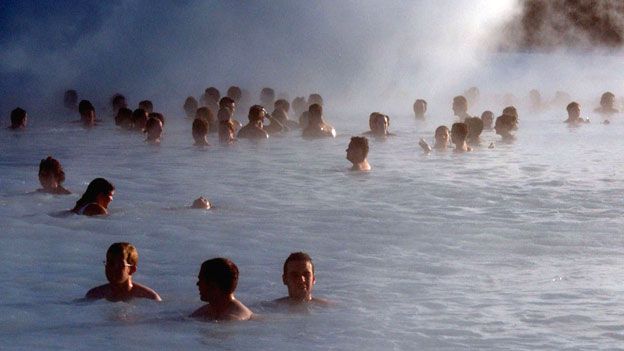 Bathers in the Blue Lagoon