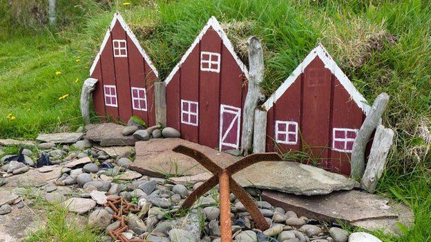 Elf houses, Papey Island, East Iceland