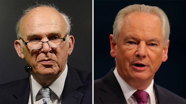 Vince Cable and Francis Maude