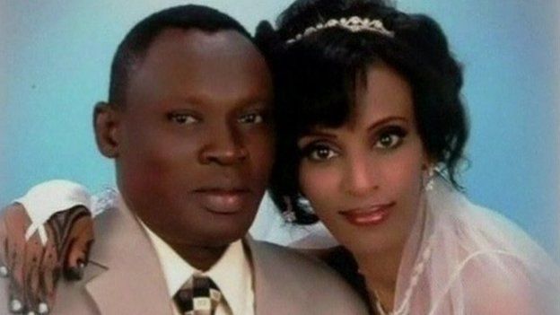 Meriam Ibrahim and her husband, Daniel Wani