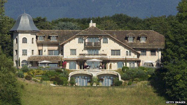 The Villa La Reserve, house of Formula 1 Champion Michael Schumacher, in Gland, Switzerland, on 21 June 2014.