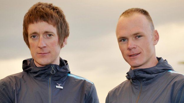 Sir Bradley Wiggins and Chris Froome