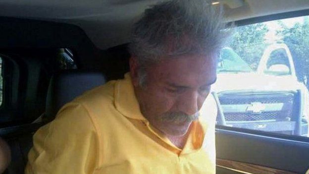 Jose Manuel Mireles is seen arrested by Mexican police. Photo: 27 June 2014