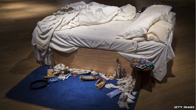 Tracey Emin S My Bed Artwork Sold For £2 2m At Auction Bbc News