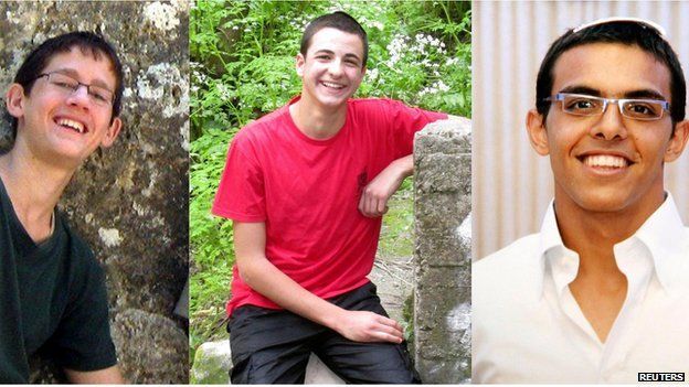 Naftali Frenkel (16), Gilad Shaar (16) and Eyal Yifrach (19), found dead near Hebron on 30 June