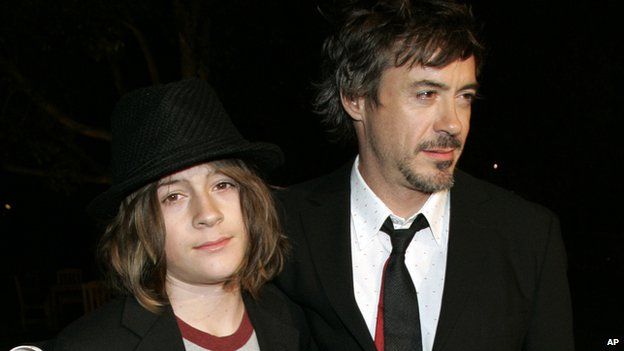 Indio Downey and Robert Downey Jr