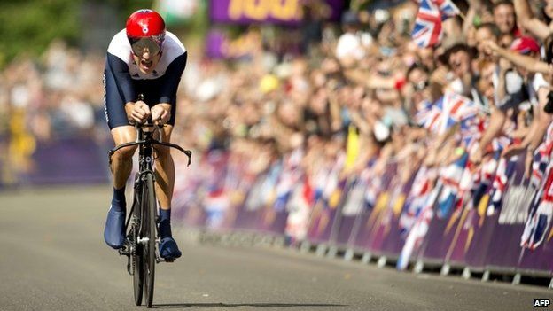 Bradley Wiggins in the London Olympics