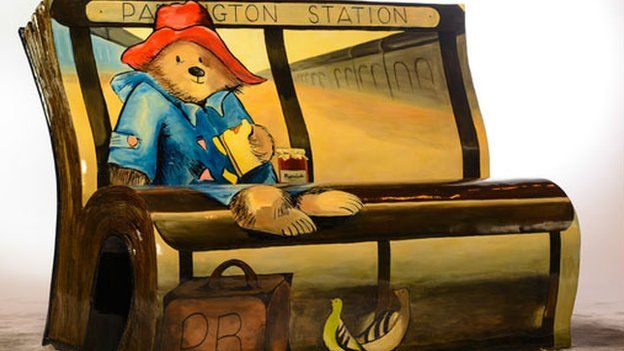 Paddington Bear bench
