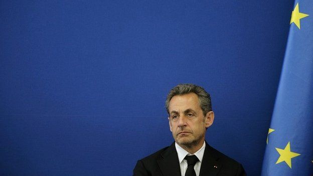 Nicolas Sarkozy during a ceremony at the Foundation Claude Pompidou in Nice - 10 March 2014