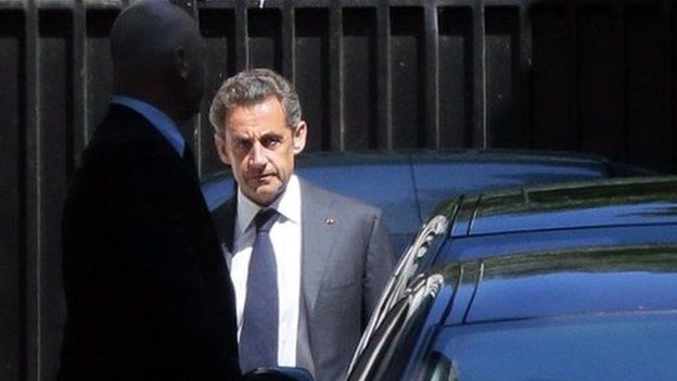 Nicolas Sarkozy leaves home on 2 July